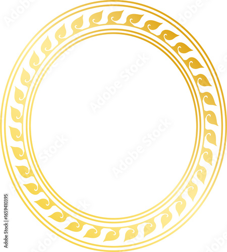 Thai royal gold frame
