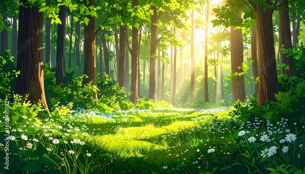 Fototapeta premium Lush Green Sanctuary