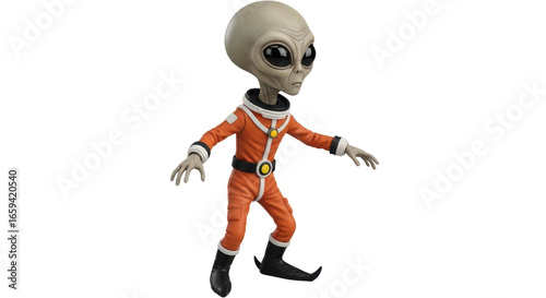 Obraz na płótnie Isolated Alien Character