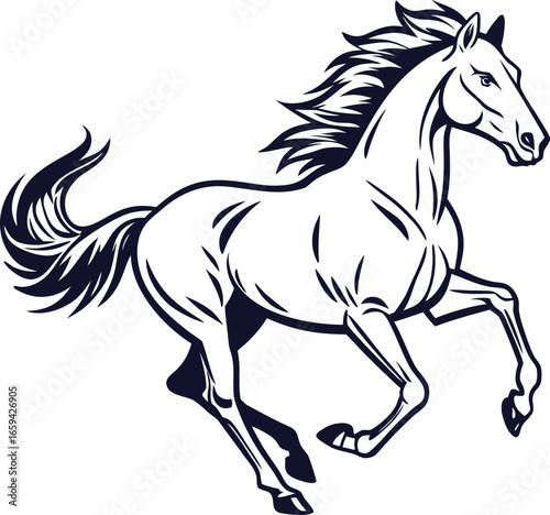 Galloping Horse Vector