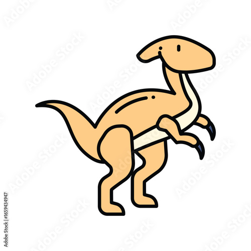 Cute Dinosaur Vector Icons Collection Illustration
