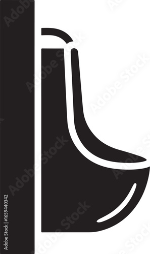 Urinal Icon – Public Restroom Toilet Symbol for Men’s Bathroom Sign
