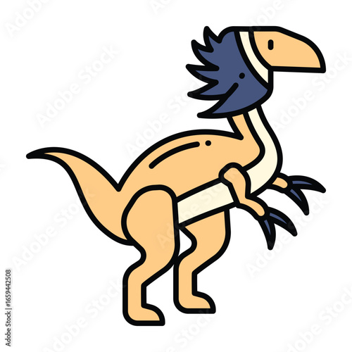 Cute Dinosaur Vector Icons Collection Illustration