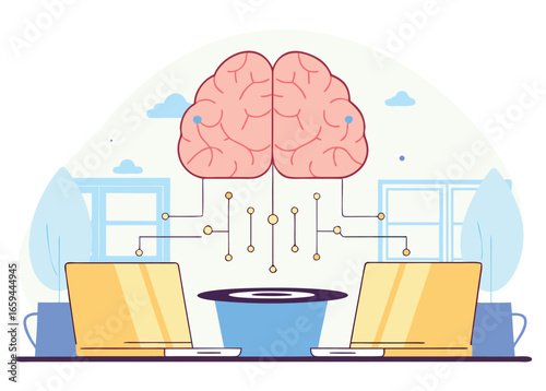 brain in the bathroom