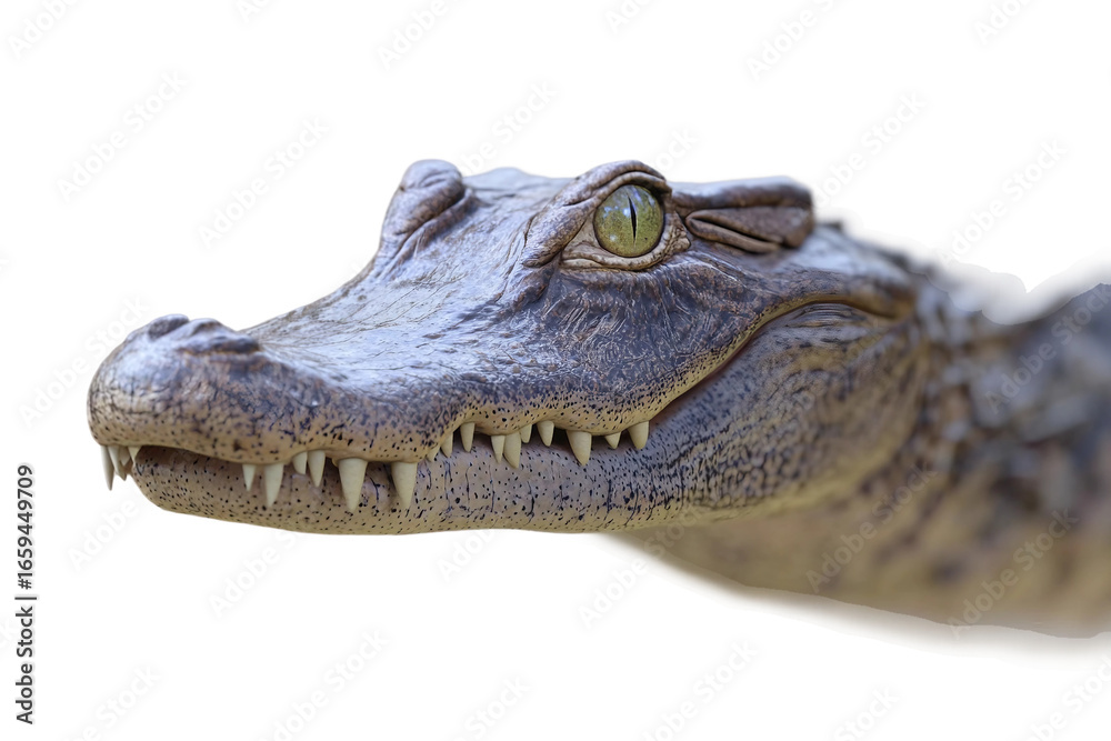 Obraz premium Crocodile in Natural Habitat Isolated on Transparent Background