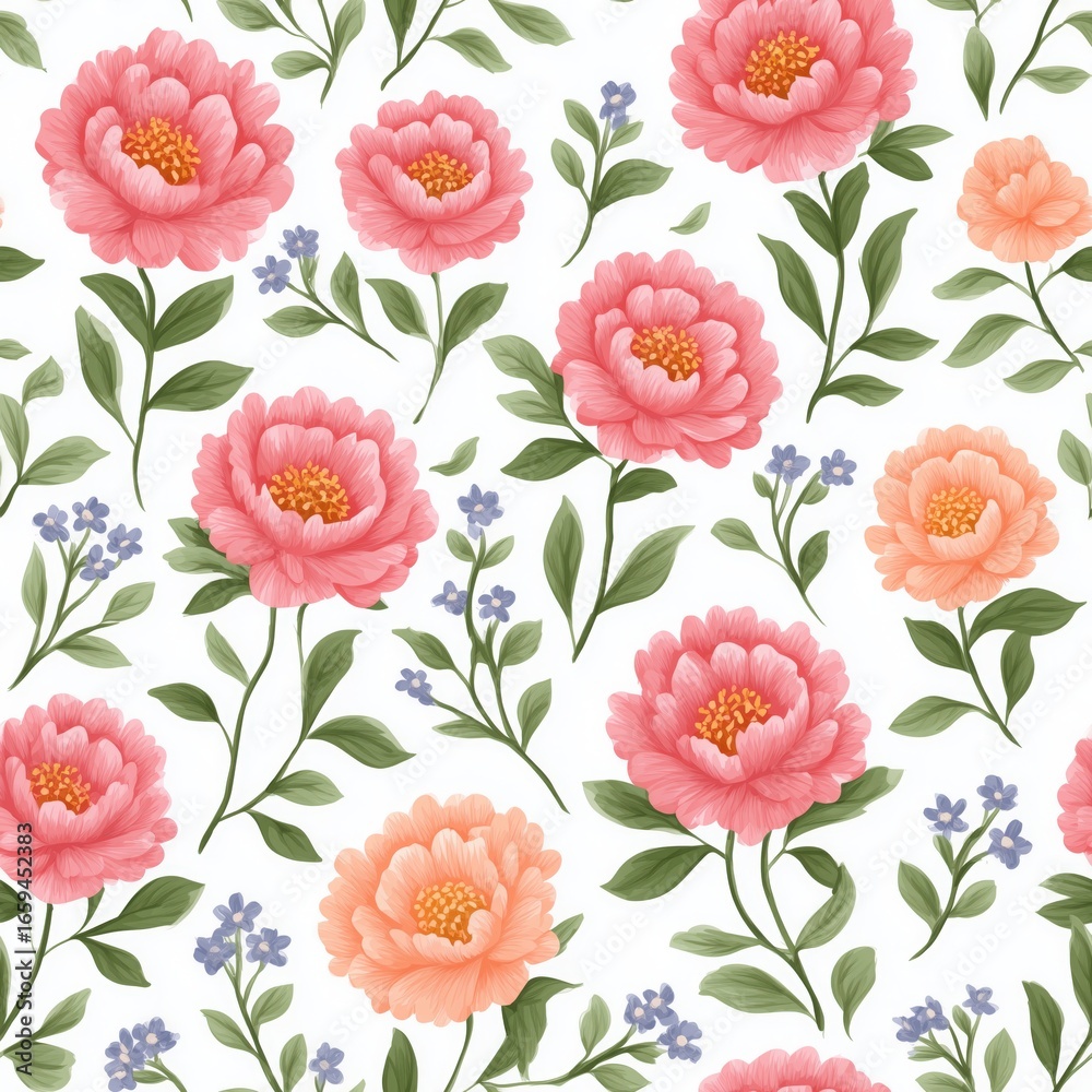 custom made wallpaper toronto digitalsticker floral trim seeking seamless pattern,Pearl white silhouette soft, dreamy,vintage,Boho retro floral