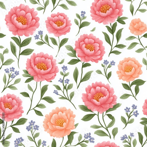 Wallpaper Mural sticker floral trim seeking seamless pattern,Pearl white silhouette soft, dreamy,vintage,Boho retro floral Torontodigital.ca