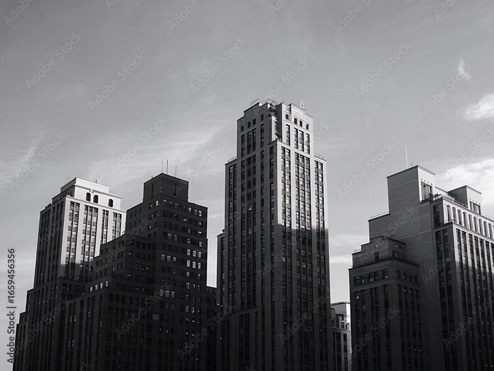 Fototapeta premium City Architecture and Skyline Design in Urban Landscapes