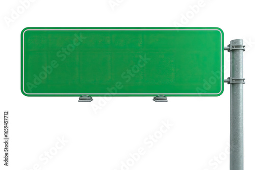Empty green highway sign (3)