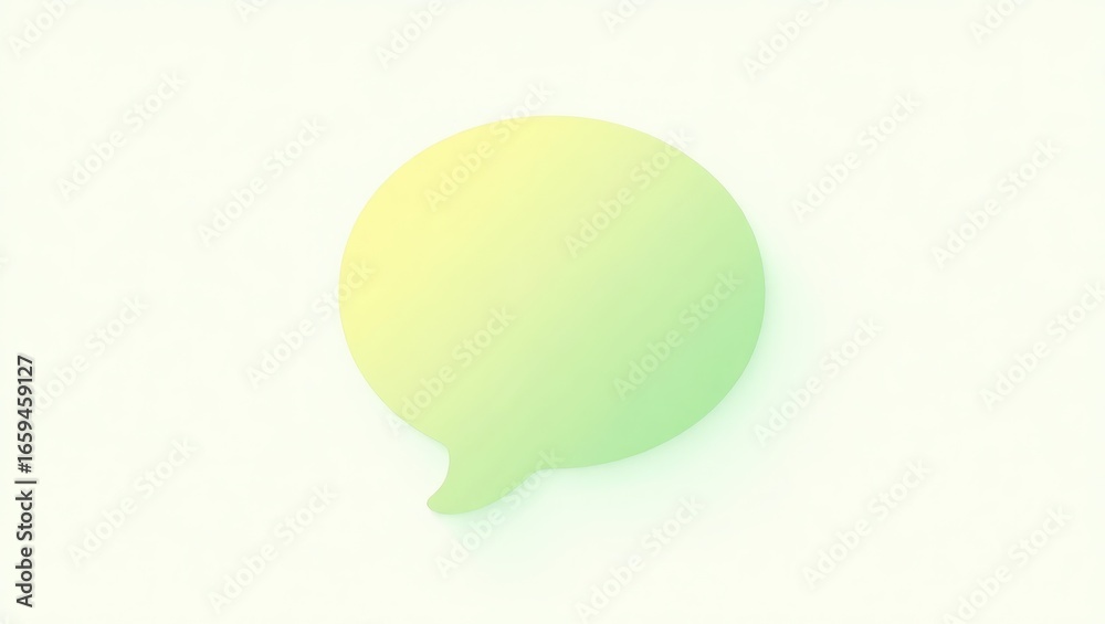 A simple, pastel-colored speech bubble graphic with soft, subtle color gradients. A simple, pastel-colored speech bubble graphic with soft, subtle color gradients.