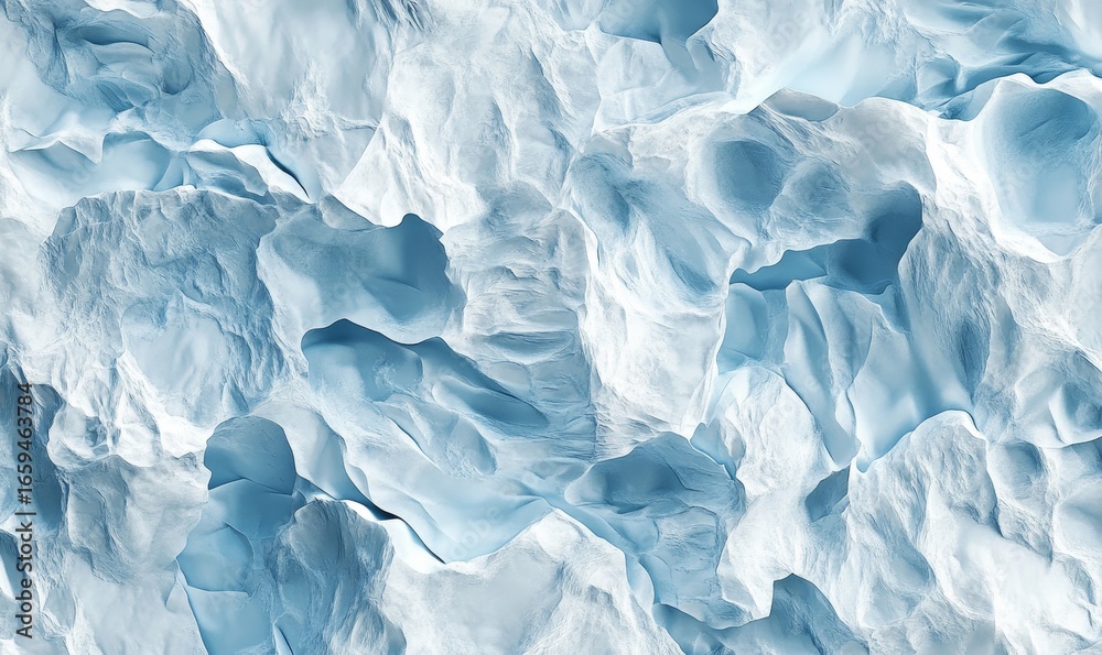 Obraz premium Seamless pattern of ice texture, capturing the intricate details of frozen water and its crystalline structure, emphasizing the natural beauty and complexity of ice, Generative AI