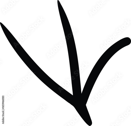 Bird Claw Mark Vector Icon