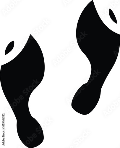 Hoof Print Silhouette Vector