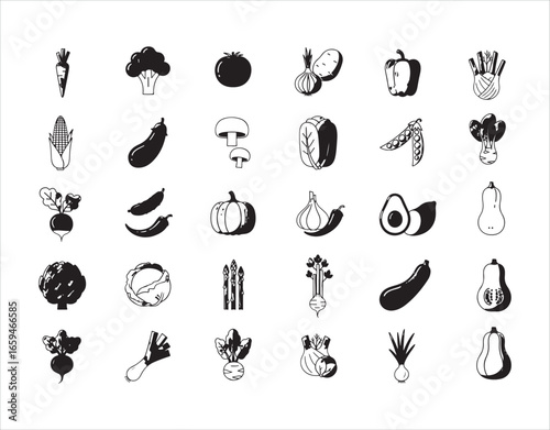 Veggie Line Icons


