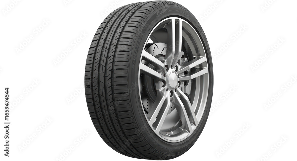 Obraz premium Isolated Car Tire