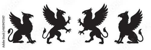 gryffon symbol icon bundle collection