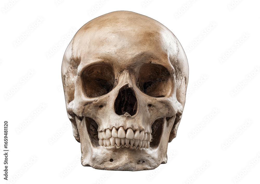 Obraz premium Human skull, front view (1)