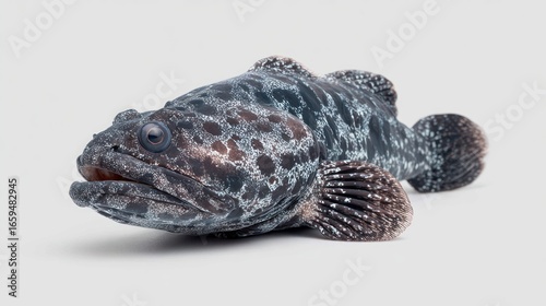Gray and black fish