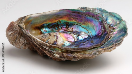 Iridescence of an oyster shell