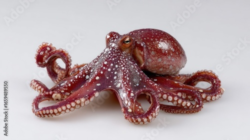 Octopus on white background