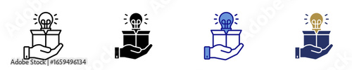 Open Innovation  Icon Set Multiple Style Collection