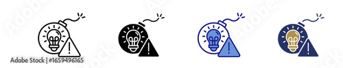Disruptive Idea  Icon Set Multiple Style Collection