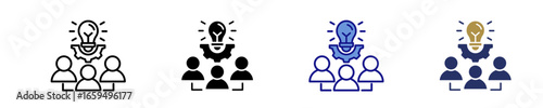 Innovation Workshop  Icon Set Multiple Style Collection
