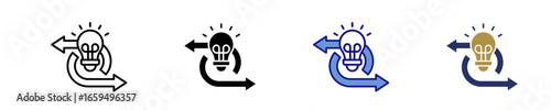Agile Innovation  Icon Set Multiple Style Collection