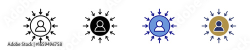 User-Centered Design  Icon Set Multiple Style Collection