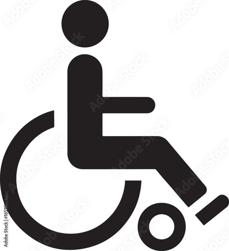 Wheelchair Icon – Accessibility Symbol for Disabled Persons and Mobility Support