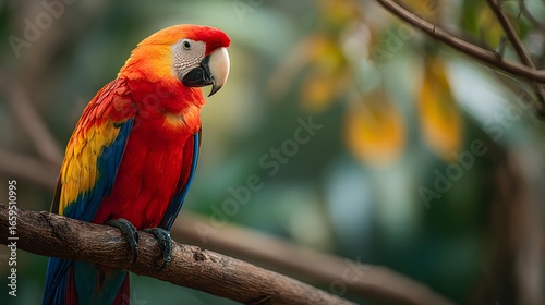 red and yellow macaw