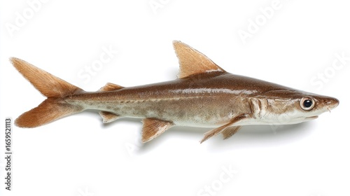 Young shark on white background