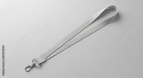 Blank Gray Lanyard Mockup Perfect for Branding and Design