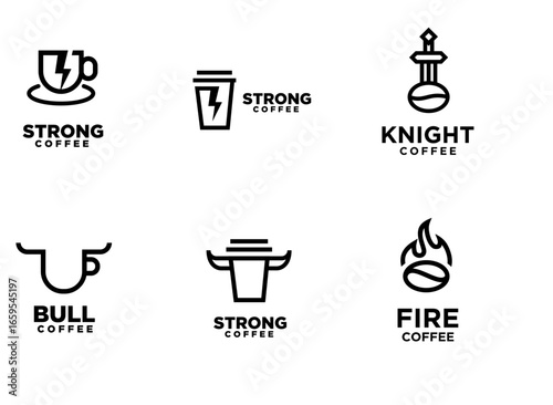Collection of Logo Concepts for Coffee Branding
