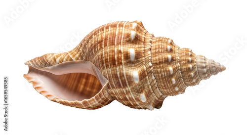 Obraz na plátne Isolated spiral seashell