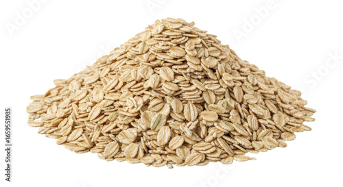Isolated Rolled Oats Pile