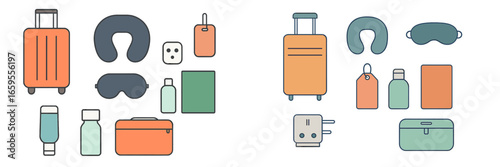Essential travel accessories collection for a comfortable journey