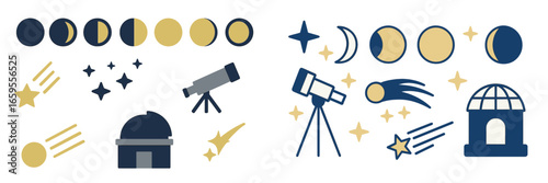 Exploring celestial bodies with telescopes and lunar phases