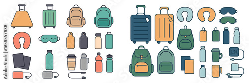 Travel accessories collection for efficient journeys and convenience