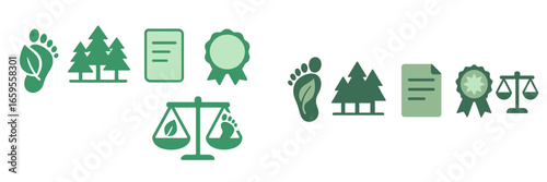 Sustainability and conservation symbols