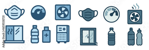 Indoor air quality and health safety visualization