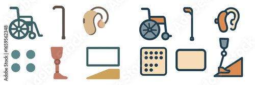 Accessible support tools for mobility and hearing assistance