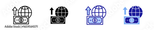 Invest  Icon Set Multiple Style Collection