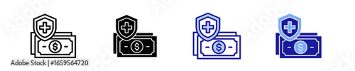 Insurance  Icon Set Multiple Style Collection