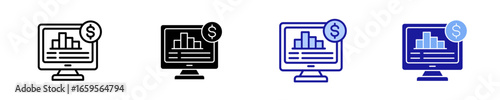 Computer  Icon Set Multiple Style Collection