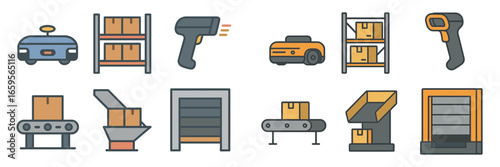 Modern logistics equipment for efficient warehouse operations