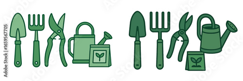 Gardening tools and supplies vector illustration for enthusiasts