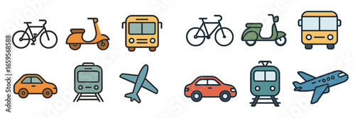 Transport options in a modern urban environment for commuting