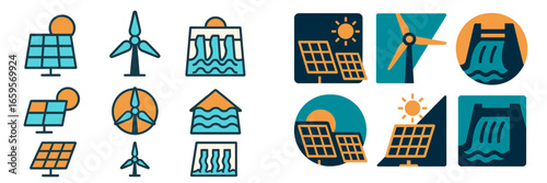 Icons of renewable energy for sustainable design