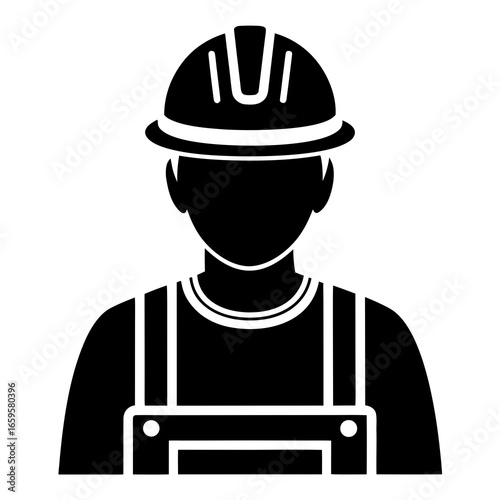 construction worker with helmet